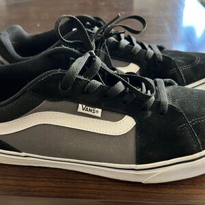 Vans Men's Black and Gray Sneakers